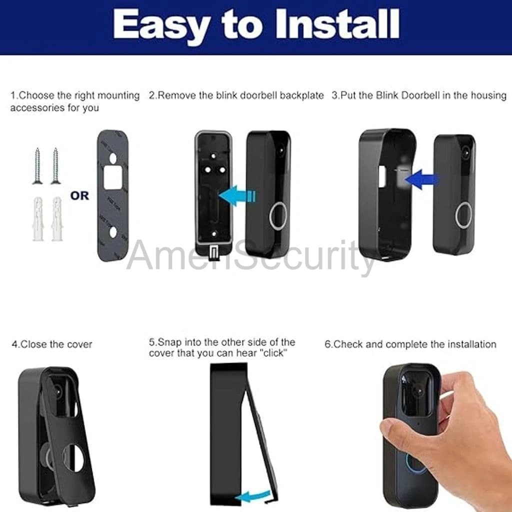 Doorbell No Drilling Installation Bracket for Blink Security - Thumbnail 2