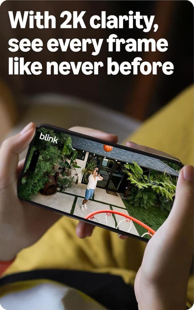 Blink Outdoor 2K+ Wireless Smart Security Camera – 1 Camera System (Black) - Thumbnail 3