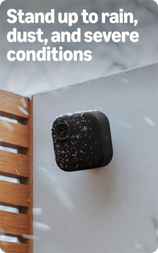 Blink Outdoor 2K+ Wireless Smart Security Camera – 1 Camera System (Black) - Thumbnail 6