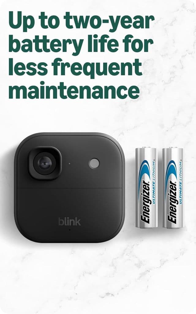 Blink Outdoor 2K+ Wireless Smart Security Camera – 1 Camera System (Black) - Thumbnail 7