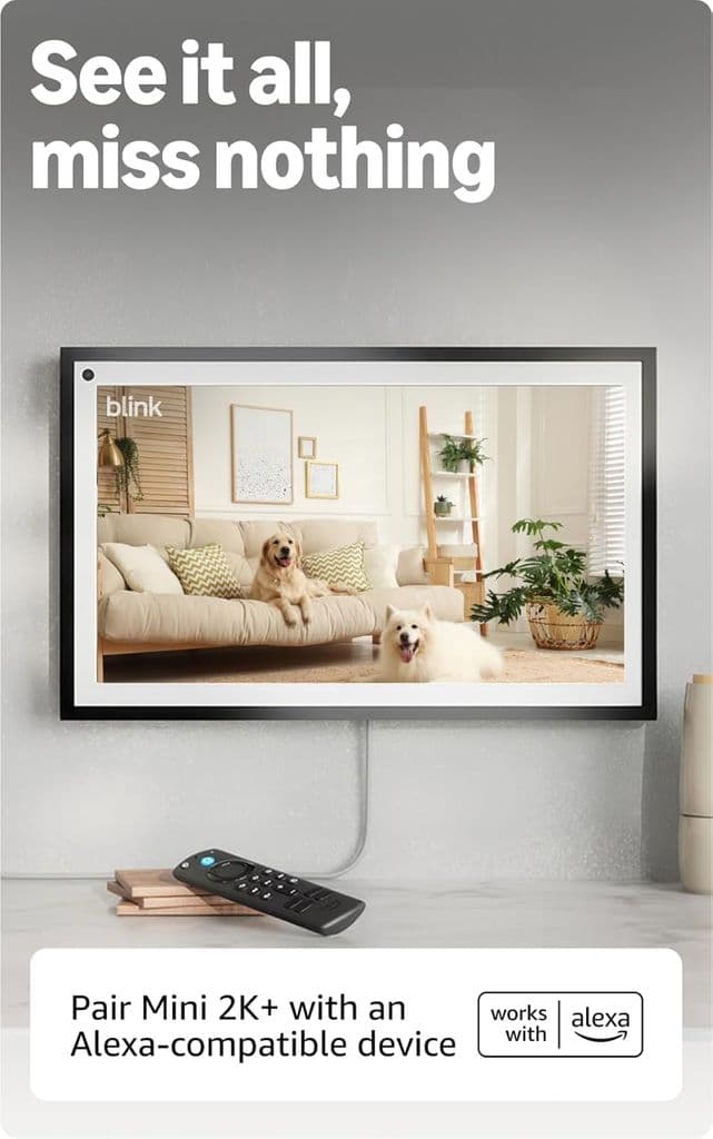 Blink Mini 2K+ Compact Plug-In Security Camera – 1 Camera (White) - Thumbnail 7