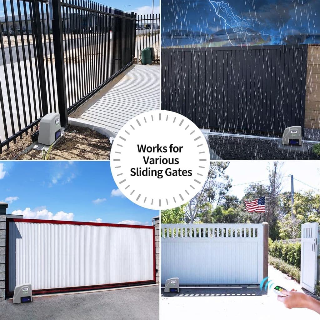 TOPENS RK1100T Automatic Sliding Gate Opener – 2800lbs, AC Powered with Nylon Gear Rack - Thumbnail 6