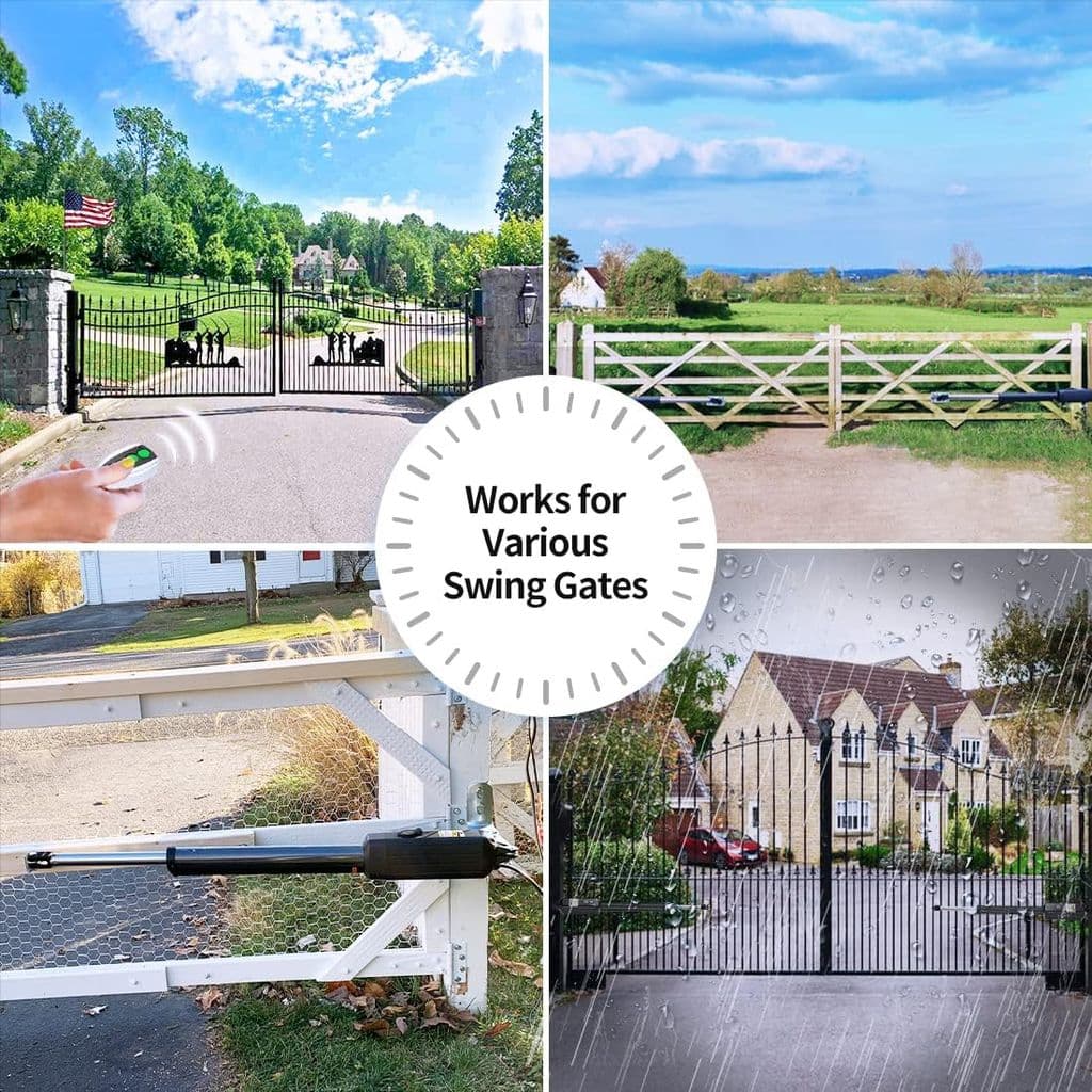 TOPENS PW302 Dual Swing Gate Opener – Light Duty, AC Powered with Remote Control Kit - Thumbnail 7