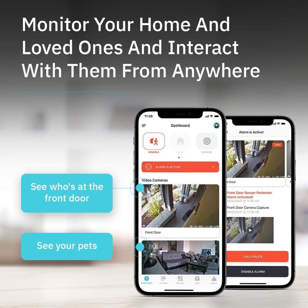 Abode Iota All-in-One Security Kit with Camera, Alarm, Sensors & Key Fob – White - Thumbnail 3