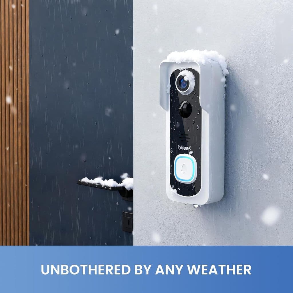 ieGeek Bell J9 Wireless Video Doorbell with Chime – White - Thumbnail 7