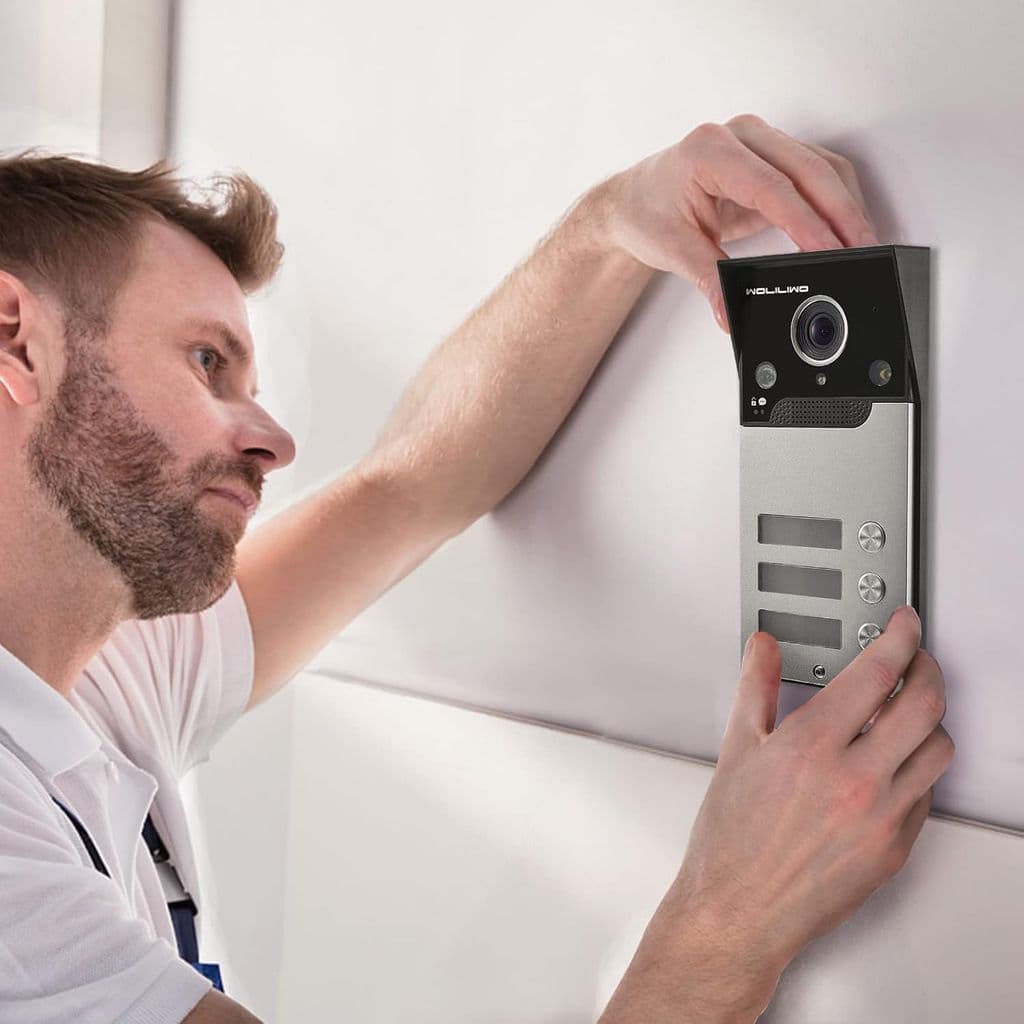 WOLILIWO Wired Video Intercom System – 7" LCD, 1 Camera & 3 Monitors - Thumbnail 5