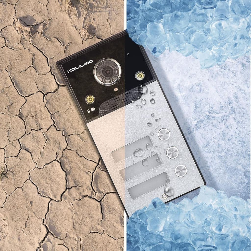 WOLILIWO Wired Video Intercom System – 7" LCD, 1 Camera & 3 Monitors - Thumbnail 8