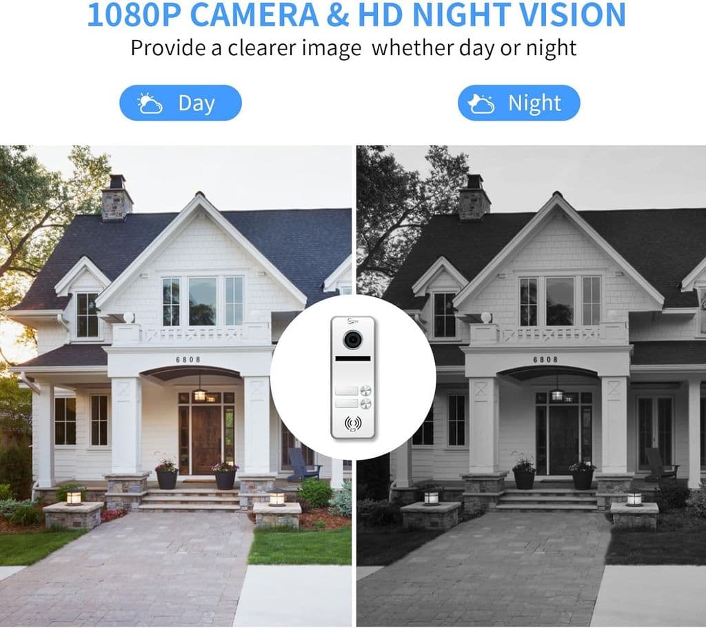 ANJIELO SMART Wired Apartment Video Intercom System – 2 Units, 7" Touch Monitors - Thumbnail 7