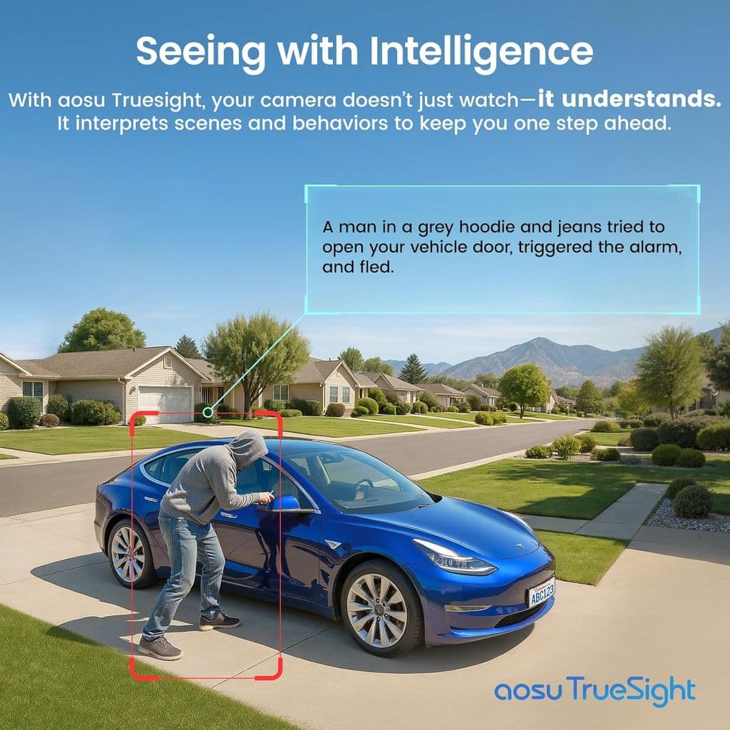 AOSU 4K Wireless Solar-Powered Security Camera System – 6-Cam Kit - Thumbnail 3