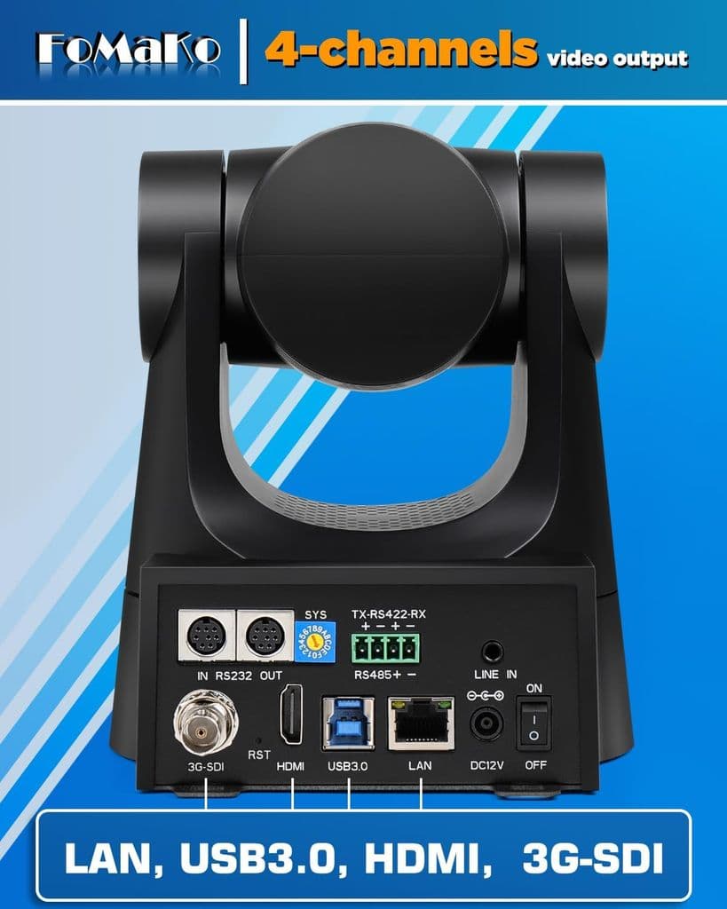 FoMaKo FMK20SDI PTZ HDMI AI Auto-Tracking Camera – 20x Optical Zoom - Thumbnail 6