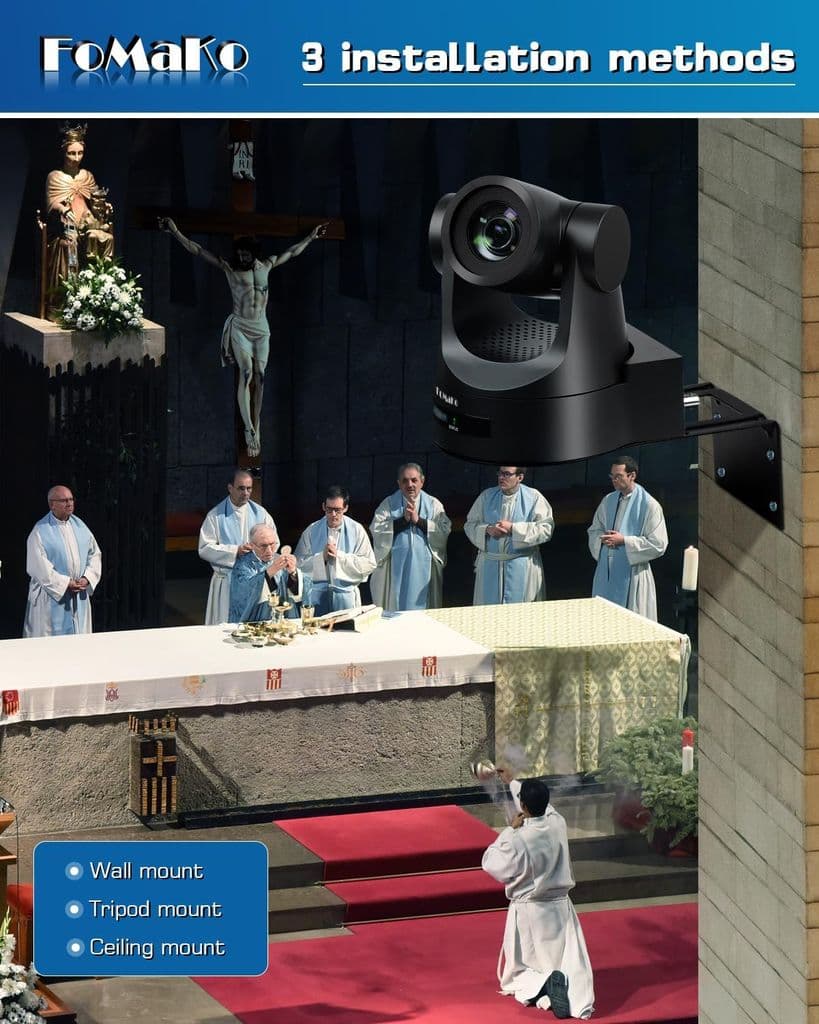 FoMaKo FMK20SDI PTZ HDMI AI Auto-Tracking Camera – 20x Optical Zoom - Thumbnail 7