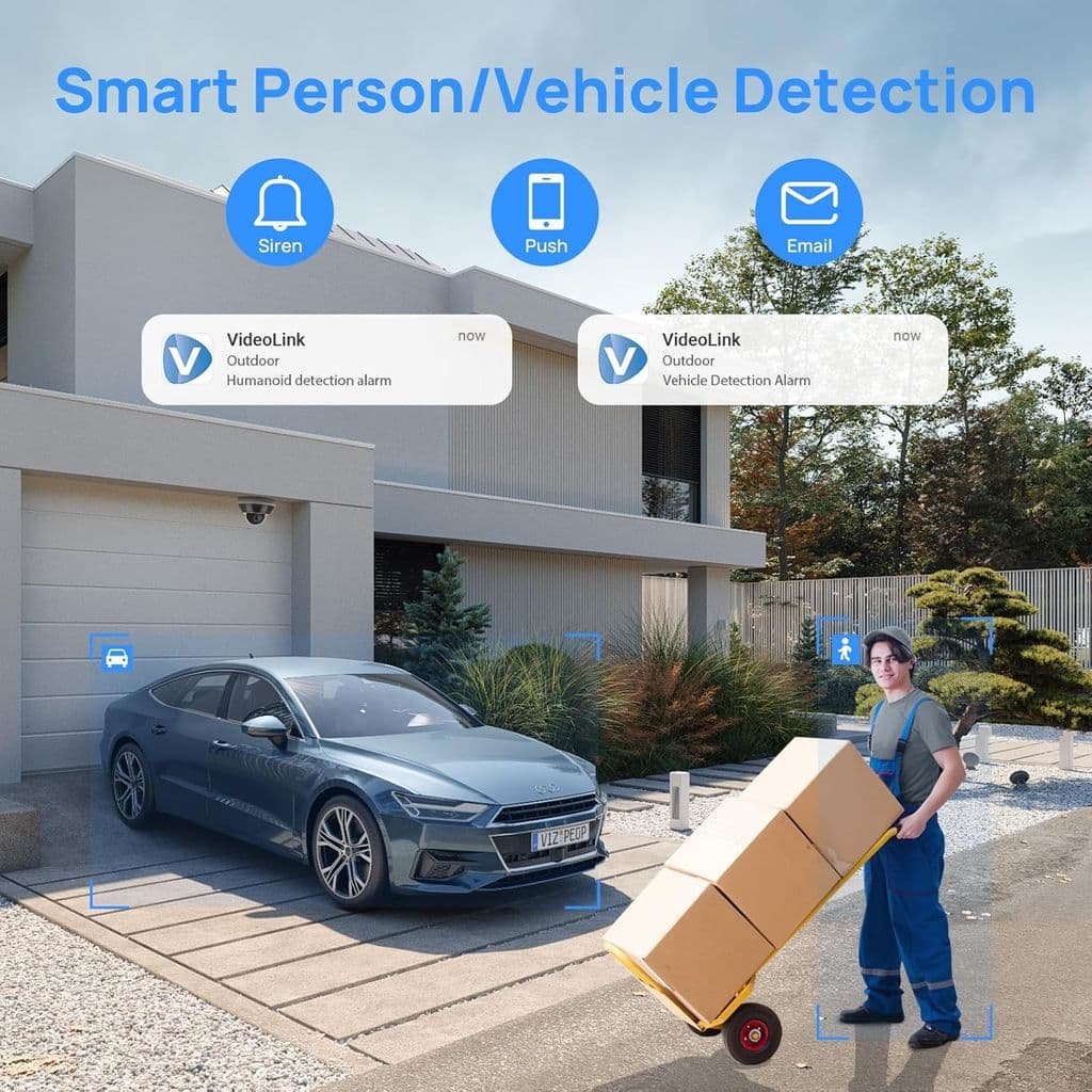 VIKYLIN 6MP PoE IP PTZ Dome Camera – 3X Optical Zoom, AI Detection, IR Night Vision - Thumbnail 5