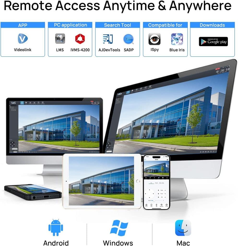 VIKYLIN 6MP PoE IP PTZ Dome Camera – 3X Optical Zoom, AI Detection, IR Night Vision - Thumbnail 6