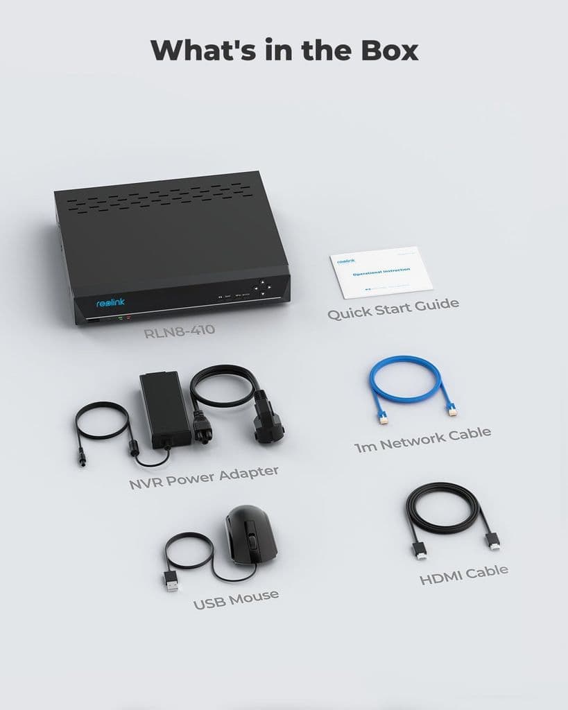 Reolink RLN8-410 8-Channel Network Video Recorder – 2TB HDD, PoE, 4K Support - Thumbnail 8