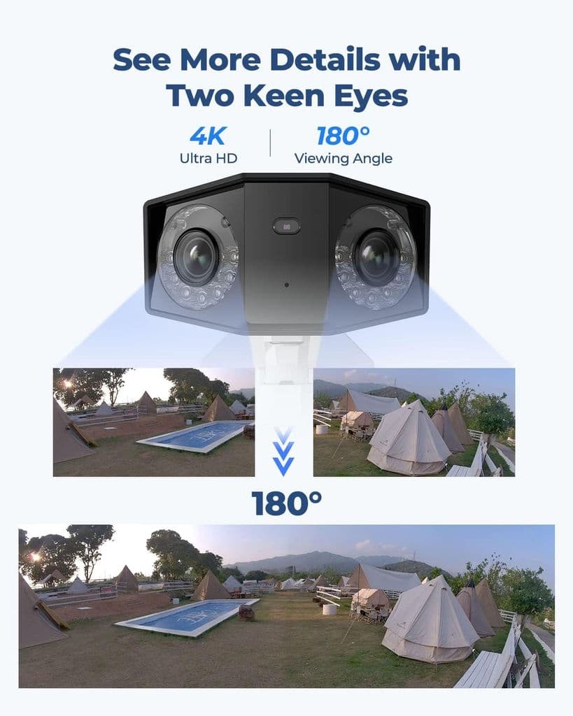 Reolink Duo 2 PoE – 4K Dual-Lens Security Camera with 180° Panoramic View - Thumbnail 2