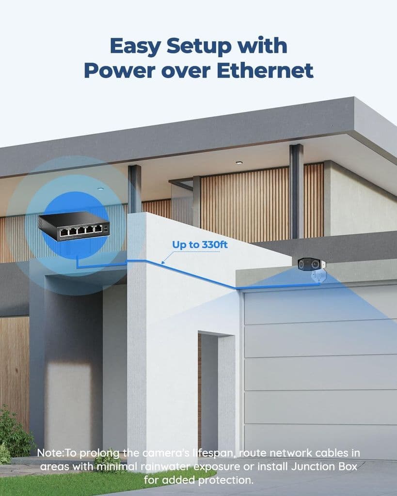 Reolink Duo 2 PoE – 4K Dual-Lens Security Camera with 180° Panoramic View - Thumbnail 6