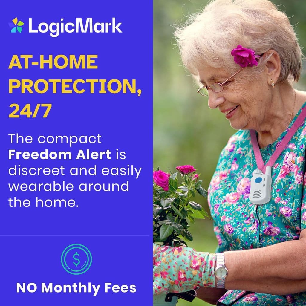 LogicMark Freedom Alert – Landline Emergency Device with 2-Way Voice Pendant - Thumbnail 2