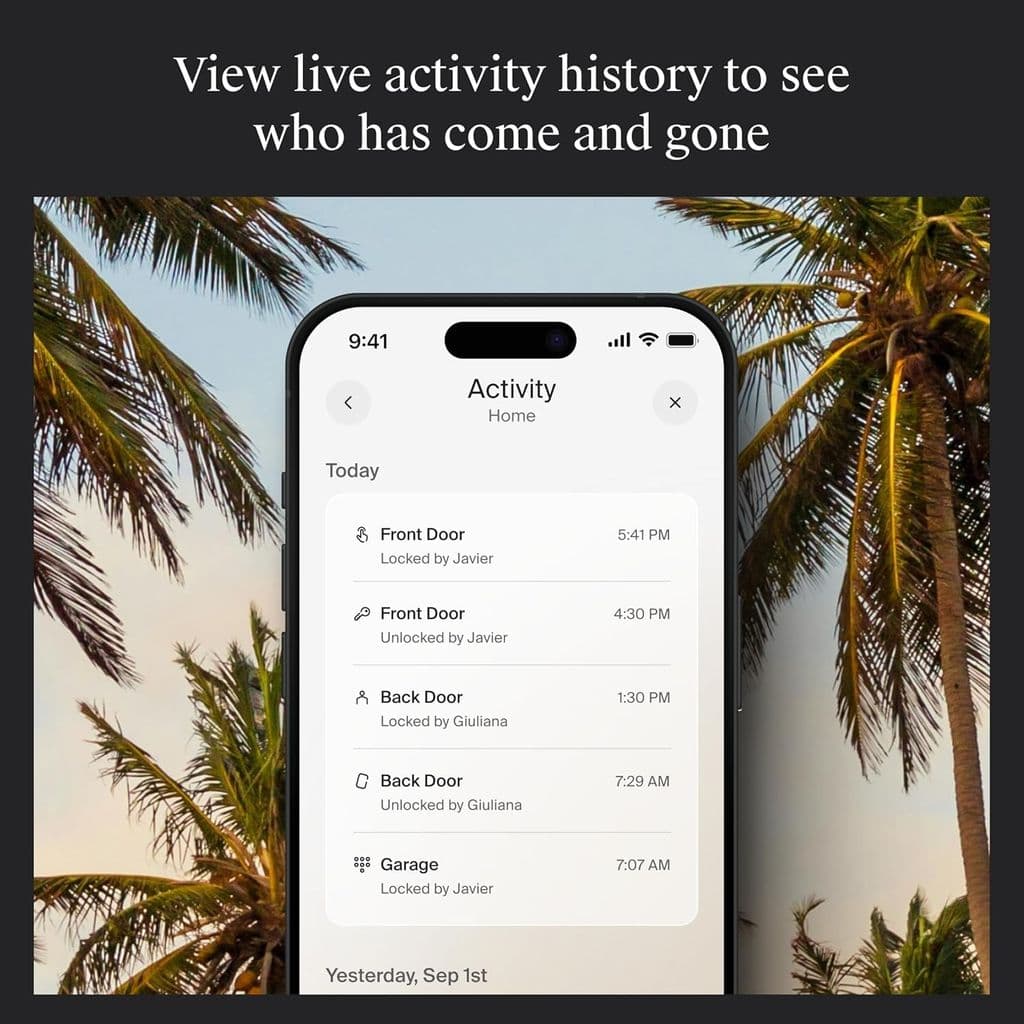 Level Lock+ Smart Lock with Apple Home Keys – Satin Chrome, Wi-Fi Bridge Included - Thumbnail 5