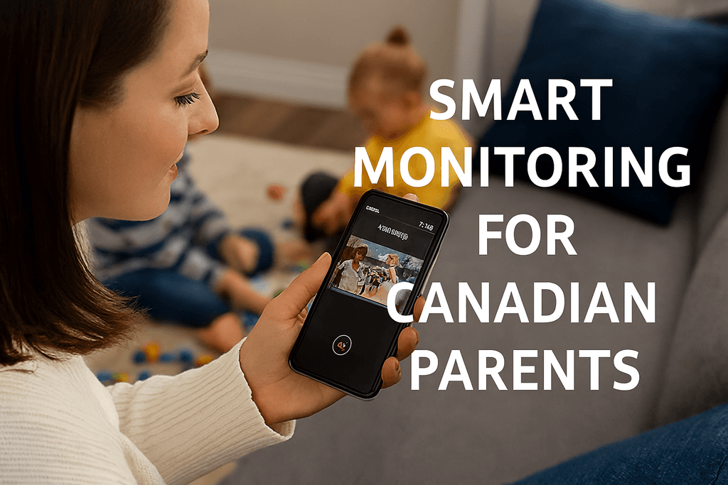 Canadian mom using Blink camera app to check on kids at home