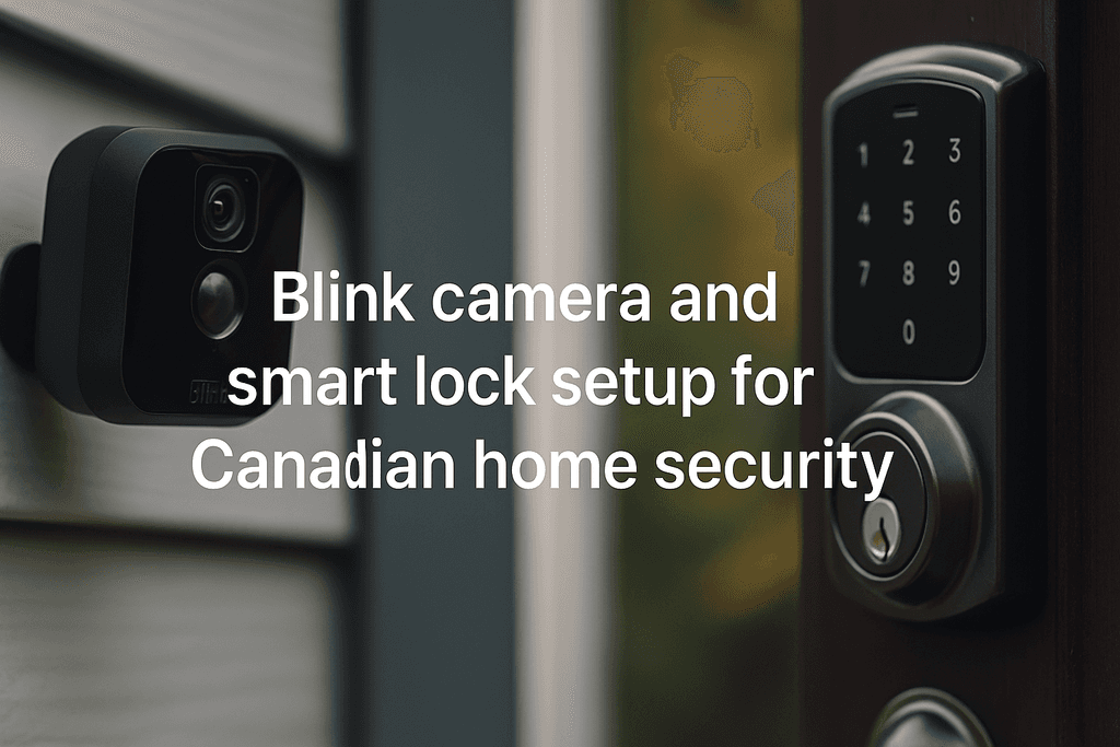 Blink camera and smart lock setup for Canadian home security