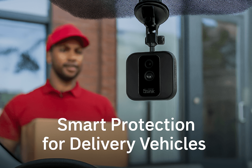 Blink camera mounted in delivery vehicle – Canadian courier protection
