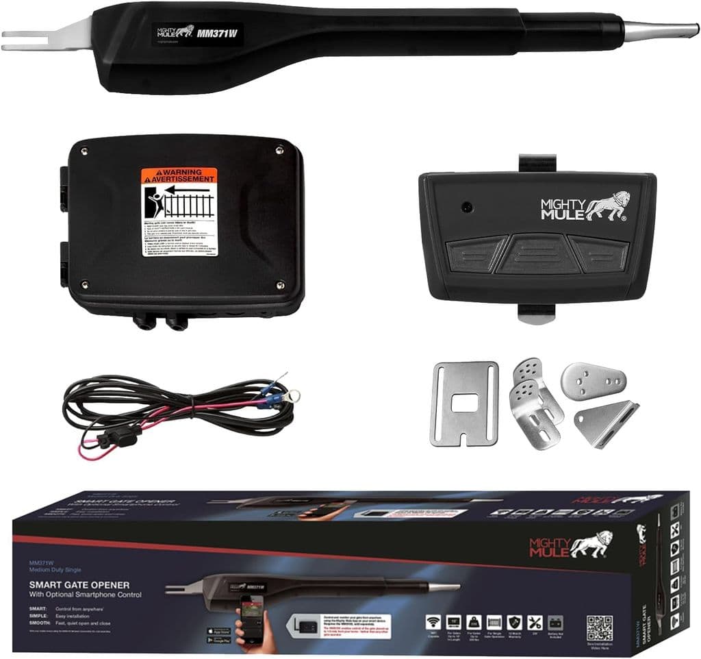 Mighty Mule MM371W Automatic Gate Opener – Smart & Solar Ready - Image 1