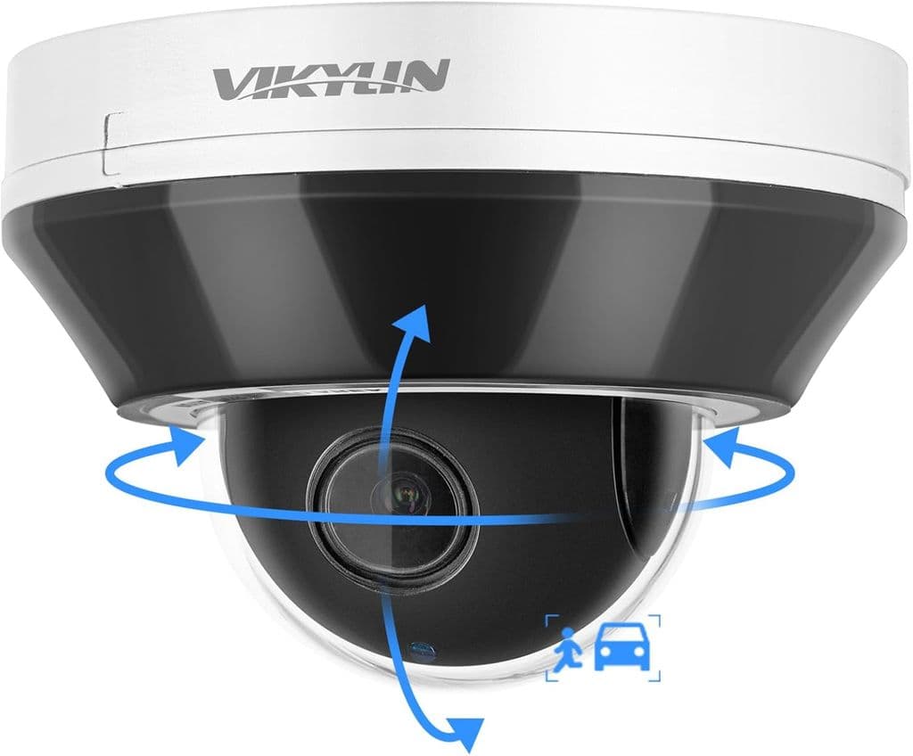 VIKYLIN 6MP PoE IP PTZ Dome Camera – 3X Optical Zoom, AI Detection, IR Night Vision - Image 1