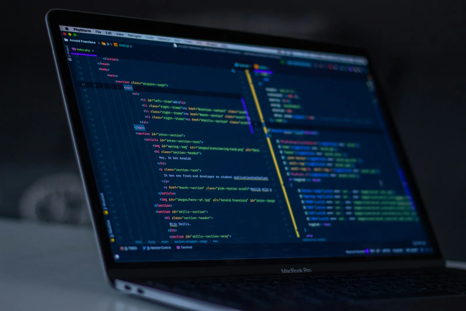 GitHub Actions deployment pipeline on screen