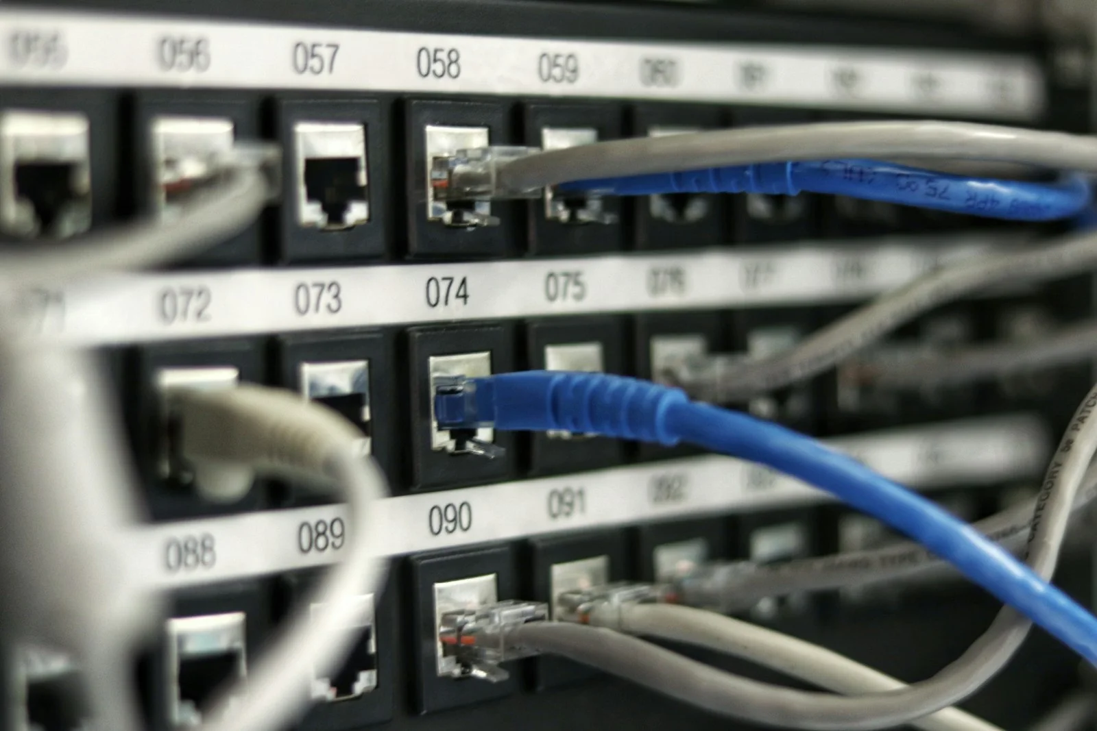 Legacy flat retail network switch before VLAN segmentation