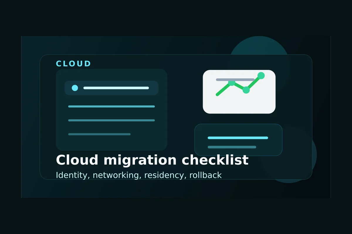Cloud migration checklist cover