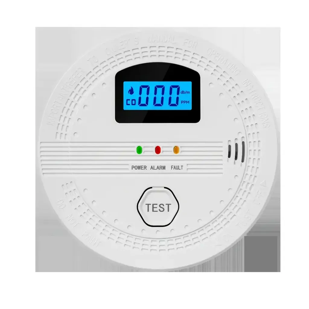 2-in-1 CO2 & Smoke Detector with LED Display
